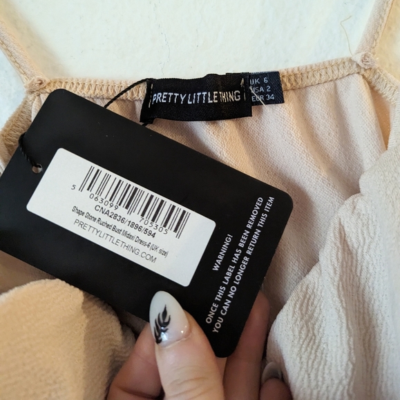 NWT Ruched Bust Midi Dress - Picture 6 of 7